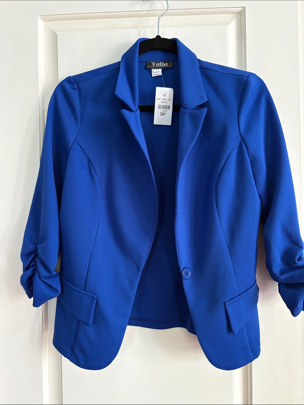 Valia Cobalt Blue Tailored Women's Blazer Jacket